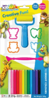 Kid Art Modellező gyurma készlet formákkal 1200g - 12 színű