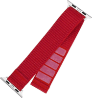 Fixed Sporty Apple Watch S1/2/3/4/5/6/7/8/9/10/SE1/SE2 Nylon Okosóra szíj 42/44/45mm - Piros