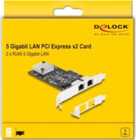 DeLock 81261 5 Gigabites Hálózati kártya 2 porttal