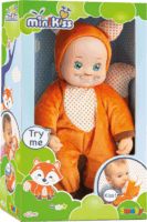 Smoby MiniKiss Interaktív Puszit adó puhatestű rókababa 27 cm