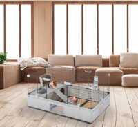 Ferplast Modular 2 Beltéri fém Kisállat ketrec (109 x 72 x 56 cm) - Szürke