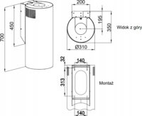 MAAN Elba WPB 731 Sziget Páraelszívó Szagelszívó - Fekete