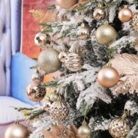 Iris Karácsonyi Műanyag gömb dísz készlet 100 darabos Vegyes méret - Rózsaarany