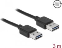 Delock 83462 Easy-USB-A apa - Easy-USB-A apa 2.0 Összekötő kábel 3m - Fekete