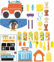 Manyuk Toys 33 darabos Állatgondozó játékautó szett