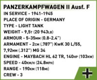 Cobi Panzerkampfwagen II Tank 813 darabos építő készlet