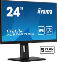 iiyama 23,8" XUB2497HSU-B2 ProLite 16:9 FullHD IPS LED Monitor - Fekete