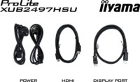 iiyama 23,8" XUB2497HSU-B2 ProLite 16:9 FullHD IPS LED Monitor - Fekete