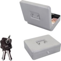 Rottner HomeStar Cash4 3 Osztásos Pénzkazetta 30 x 9 x 24,5 cm - Ezüst