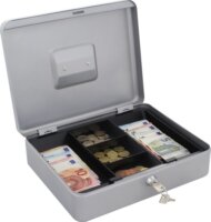 Rottner HomeStar Cash4 3 Osztásos Pénzkazetta 30 x 9 x 24,5 cm - Ezüst