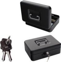 Rottner HomeStar Cash3 3 Osztásos Pénzkazetta 9 x 25 x 18,5 cm - Fekete