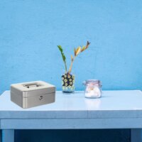 Rottner HomeStar Cash2 3 Osztásos Pénzkazetta 9 x 20 x 16,5 cm - Ezüst