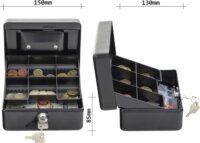 Rottner HomeStar Cash1 Kompakt pénzkazetta 8,5 x 15 x 13 cm - Fekete
