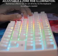 Cherry XTRFY K4V2 TKL Mechanikus Gaming Vezetékes Billentyűzet DE - Fehér