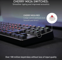 Cherry XTRFY K4V2 TKL Mechanikus Gaming Vezetékes Billentyűzet DE - Fekete