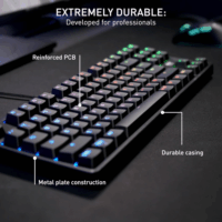 Cherry XTRFY K4V2 TKL Mechanikus Gaming Vezetékes Billentyűzet DE - Fekete