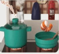 Játékkonyha szett kiegészítőkkel és világítással gyerekeknek - Zöld