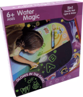 Magic Doodle Sötétben világtó Maszatmentes szőnyeg varázserdő mintával 80 x 60 cm