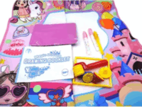 Magic Doodle Sötétben világtó Maszatmentes szőnyeg unikornis mintával 100 x 70 cm