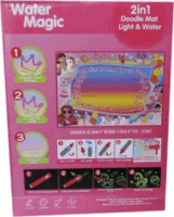 Magic Doodle Sötétben világtó Maszatmentes szőnyeg unikornis mintával 100 x 70 cm