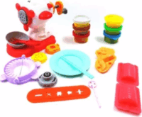 Konyhai gyurmaszett repülő alakú gyurmanyomóval 6 színű