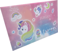 Fém Teázó készlet unikornis mintával lányoknak 12 részes