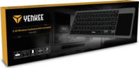 Yenkee YKB 5000US Wireless Slim Billentyűzet touchpaddal ENG(US) - Fekete/Szürke