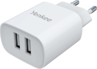 Yenkee YAC SE 224 2xUSB-A Hálózati Töltő Adapter 12W - Fehér