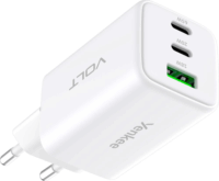 Yenkee YAC G65 VOLT 2xUSB-C / USB-A Hálózati Töltő Adapter 65W - Fehér