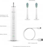 TrueLife SonicBrush Clean30 Elektromos Szónikus Fogkefe - Fehér