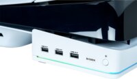 Nacon 2809189 PS5 Slim 3xUSB-A portos vízszintes állvány - Fehér