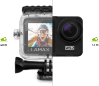 LAMAX W9.2 Vízálló Akciókamera 5K 60fps - Fekete
