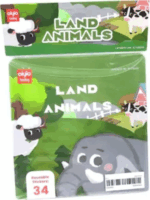 Oktatókönyv 34 darab zselés újrahasználható állatos matricákkal