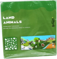 Oktatókönyv 34 darab zselés újrahasználható állatos matricákkal