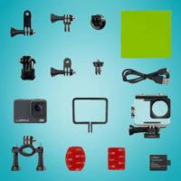 LAMAX X3.2 Akciókamera interpolált vízálló Akciókamera 4K 30fps - Fekete