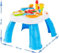 ZiziToy Magyar nyelvű Interaktív Multifunkciós foglalkoztató asztal - Fehér/Kék