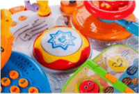 ZiziToy Magyar nyelvű Interaktív Multifunkciós foglalkoztató asztal - Fehér/Kék