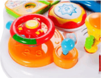 ZiziToy Magyar nyelvű Interaktív Multifunkciós foglalkoztató asztal - Fehér/Kék