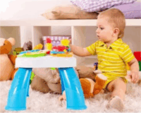 ZiziToy Magyar nyelvű Interaktív Multifunkciós foglalkoztató asztal - Fehér/Kék