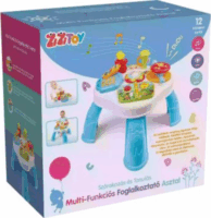 ZiziToy Magyar nyelvű Interaktív Multifunkciós foglalkoztató asztal - Fehér/Kék