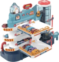 Homkey Többfunkciós Városi parkolóház 20 darab kisautóval 45 cm