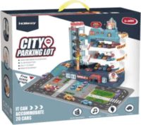 Homkey Többfunkciós Városi parkolóház 20 darab kisautóval 45 cm