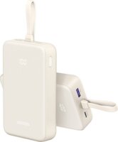 Ugreen Nexode PB505 Powerbank integrált kábellel USB-A + USB-C / 20000mAh 20W - Fehér
