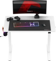 Huzaro Hero 7.9 Elektromosan állítható Gamer asztal 100 x 60 x 72-118 cm - Fehér