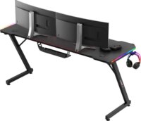 Huzaro Hero 4.8 RGB Gamer asztal 160 x 60 x 74 cm - Fekete