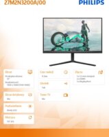 Philips 27" 27M2N3200A/00 Evnia 3000 16:9 Full HD IPS Gaming Monitor - Fekete