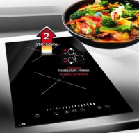 Lin LI-A23511 Beépíthető 2 zónás Indukciós Főzőlap 3500 Watt - Fekete