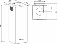 MAAN Ponza W 830 Sziget Páraelszívó Szagelszívó - Fekete