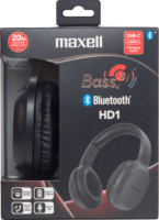 Maxell HD1 BASS USB-C Bluetooth Fejhallgató - Fekete