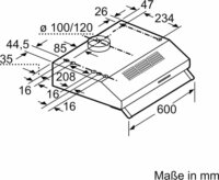 Siemens LU63LCC40 Beépíthető Páraelszívó - Barna